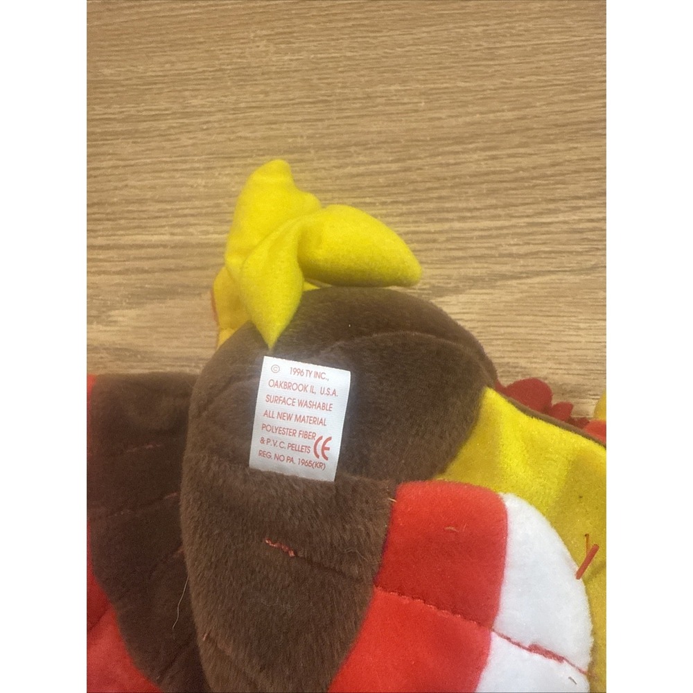 Ty Beanie Babies - Gobbles the Turkey w/Tag Thanksgiving - Picture 7 of 8